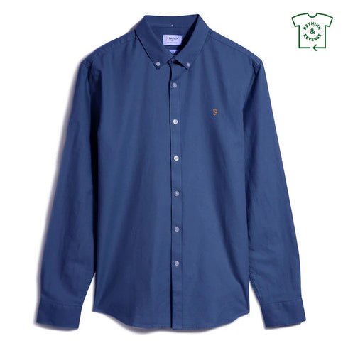 Farah Jim Half Zip Sweater Petrol